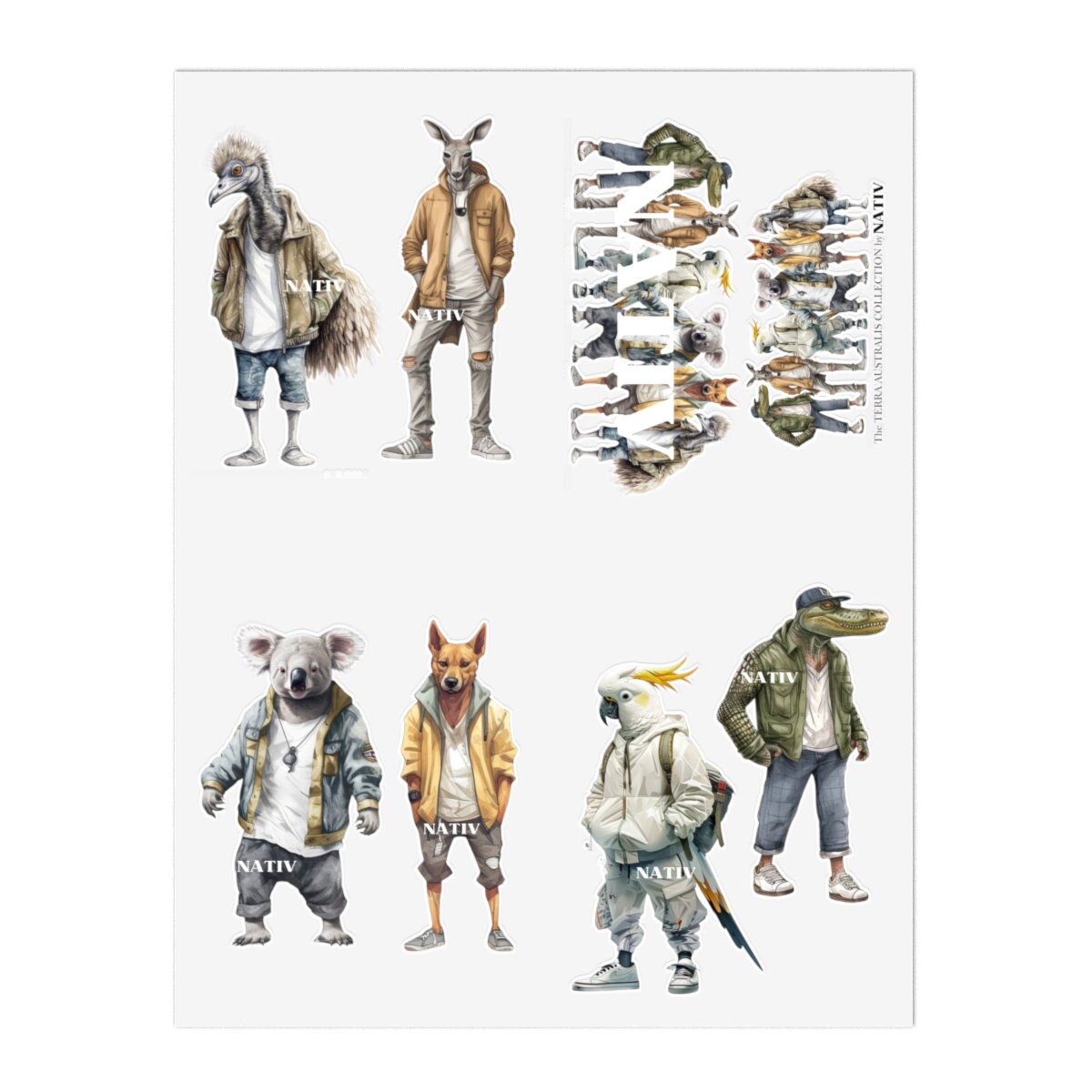 NATIV ICONS STICKER SET (9-Piece Collection)