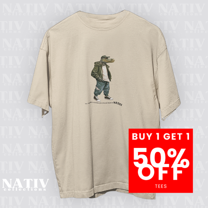 CROCODILE ICON TEE Light